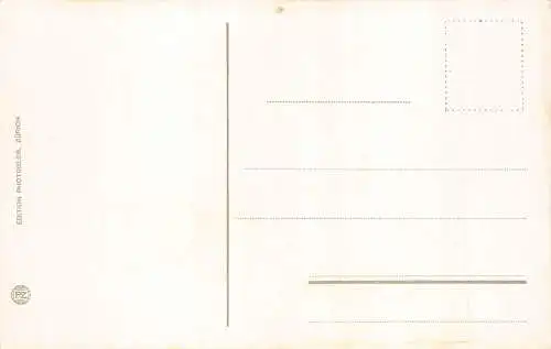 Schweiz Spiez mit Niesen Segelboote Vintage Postkarte