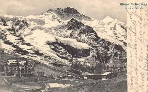 Schweiz 1904 Kleine Scheidegg mit Jungfraubergen Postkarte