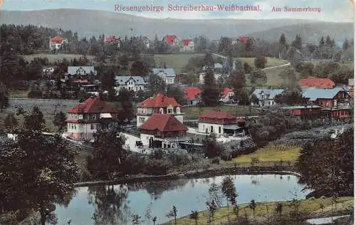 A087 Polen 1915 Szklarska Poreba Riesengebirge Sommerberg Postkarte