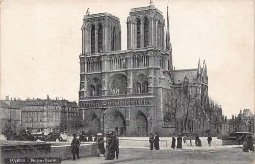 C089 Frankreich Paris Notre Dame Vintage Postkarte