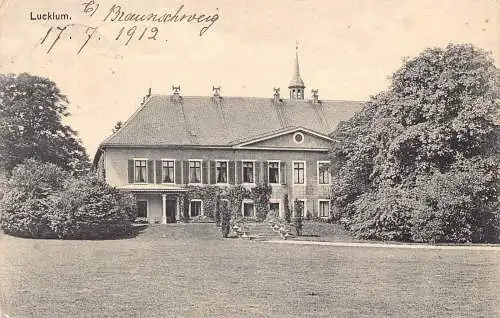B015 Deutschland 1912 Gut Lucklum Vintage Postkarte
