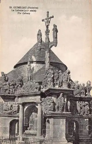 C094 Frankreich Guimiliau Le Calvary Vintage Postkarte