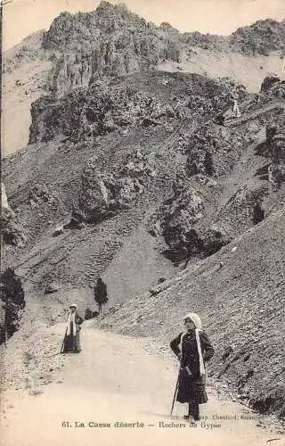 C094 Frankreich La Casse deserte Rochers de Gypse Vintage Postkarte