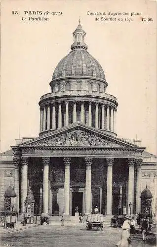 C095 Frankreich Paris Le Pantheon Vintage Postkarte