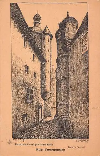 C094 Frankreich Paris Rue Tournemire Vintage Postkarte