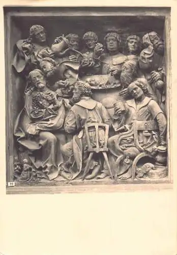 A082 Deutschland St. Sebaldus Kirche Nürnberg Passion Relief Skulptur Postkarte