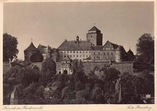 A083 Deutschland Kronach im Frankenwald Zitadelle Feste Rosenberg Vintage Postkarte