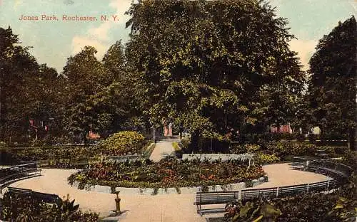 B029 US Rochester New York Jones Park Vintage Postkarte