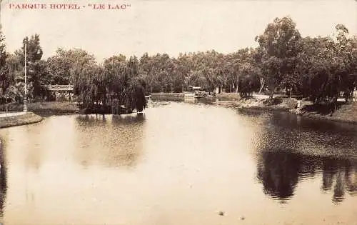 L332 Uruguay Park Hotel Le Lac Lake Montevideo Vintage Postkarte