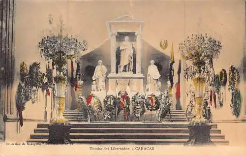 L333 Venezuela Tumba del Libertador Caracas Grab Vintage Postkarte