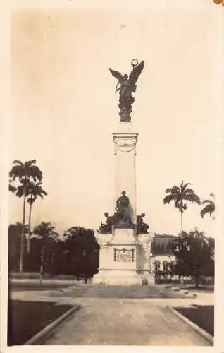 B033 Trinidad und Tobago Kriegsdenkmal Port of Spain RPPC Vintage Postkarte