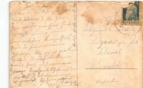 L152 Deutschland Adolf Zoeppritz-Haus am Kreuzeck mit Zugspitze Vintage Postkarte