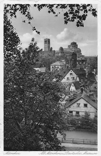 L151 Deutschland 1942 München Alt Münchenu Deutsches Museum Vintage Postkarte