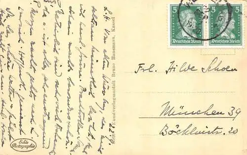 L183 Deutschland 1920 Würzburg Festung und Schloss Kaeppele Vintage Postkarte