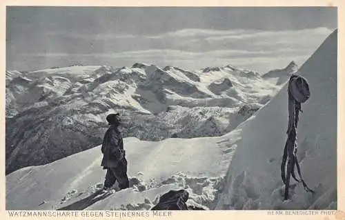Deutschland 1914 Watzmannscharte Gegen Steinernes Bergsteigen Postkarte