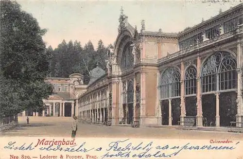 Tschechien 1903 Marienbad Marienbad Colonnaden alte Postkarte