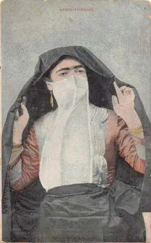 Türkei Dame Türkische Frau in Tracht Vintage Postkarte