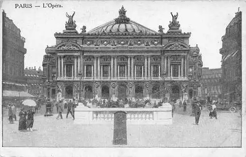 C089 Frankreich Paris L Oper Vintage Postkarte