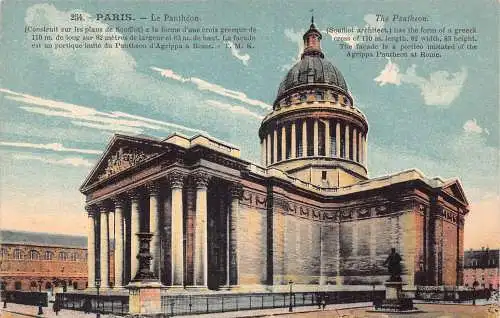 C091 Frankreich Paris Le Pantheon Vintage Postkarte