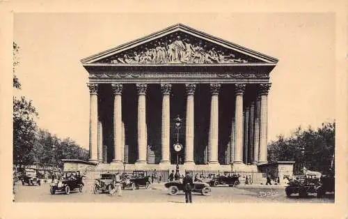 C090 Frankreich Paris Magdalena Kirche Vintage Postkarte