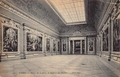 C089 Frankreich Paris Musee du Louvre 1911 Vintage Postkarte
