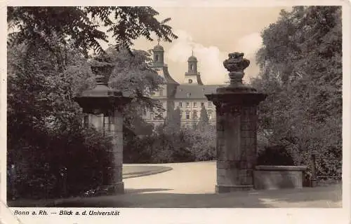 Deutschland Bonn a Rh Blick ad Universitaet RPPC Vintage Postkarte