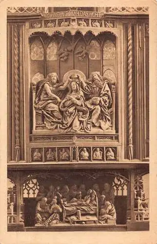 Deutschland Rothenburg o T Jakobskirche Marienaltar von Tillmann Vintage Postkarte