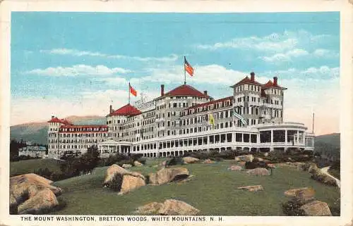USA 1925 Mount Washington Bretton Woods White Mountains New Hampshire Postkarte