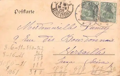 Deutschland 1903 Köln Kölner Dom ab St Martin alte Postkarte