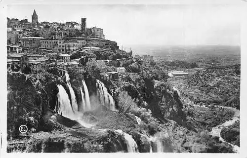 Italien Tivoli Panorama con Cascatelle Wasserfall Vintage Postkarte