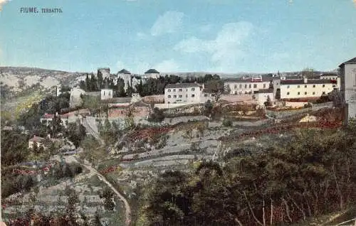 Kroatien Fiume Rijeka Tresatto Vintage Postkarte