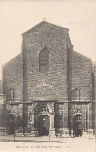 Italien 1927 Bologna Chiesa di S Petronio Kirche Vintage Postkarte