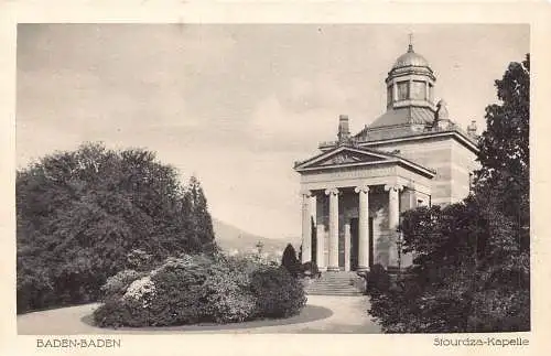 Deutschland Baden-Baden Stourdza Kapelle Capela Sturdza Vintage Postkarte