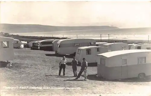 B036 Wales 1957 Tyddyn Y Nant Campingplatz Llanaber Barmouth RPPC Postkarte