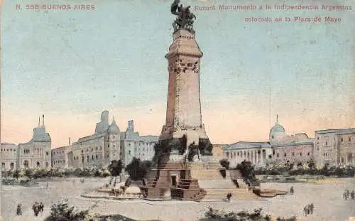 B037 Argentinien 1912 Buenos Aires Futuro Monumento a la Indipendencia Postkarte