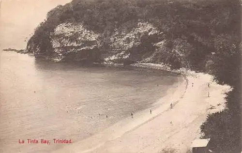 B036 Trinidad Tinta Bay Beach RPPC Vintage Postkarte