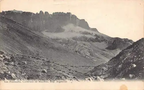 B038 Argentinien Los Penitentes Cordillera de Mendoza Vintage Postkarte