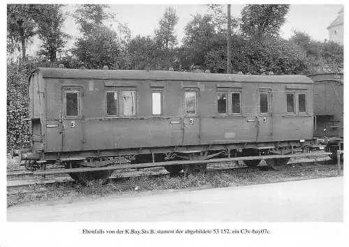 Zugwaggons Ebenfalls von K Bay Sts B ein C3v-bay07c Postkarte