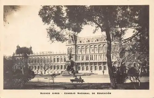 B038 Argentinien Buenos Aires Consejo Nacional de Educacion RPPC Postkarte