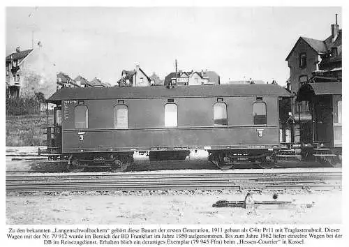 Waggonzug Langenschwalbachern 1950 BD Frankfurt Postkarte