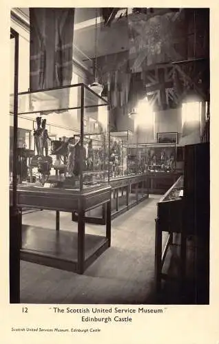 Scotland Scottish United Service Museum Edinburgh Castle RPPC Postkarte