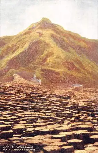 Ireland Giant's Causeway Via Holyhead Greenore Vintage Postkarte