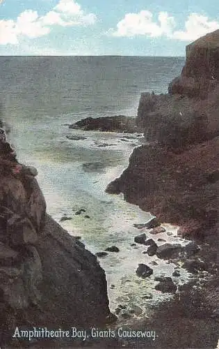Ireland Giant's Causeway Amphitheatre Bay Vintage Postkarte