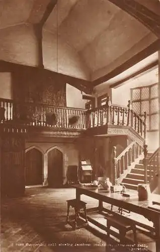 England Bankettsaal Jakobstreppe Stranger's Hall Norwich Postkarte