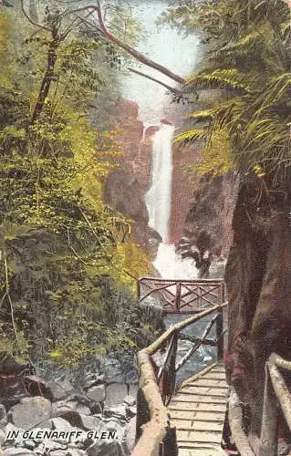 Irland 1905 Glenariff Glen Bridge Wasserfall Vintage Postkarte