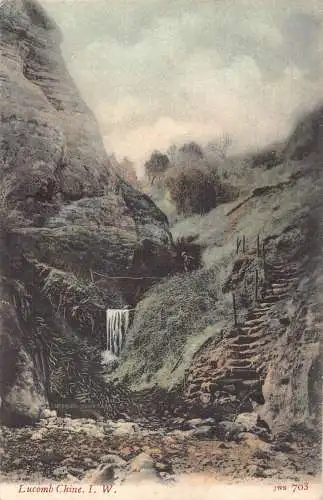 England 1905 Lucomb Chine Isle of Wight Vintage Postkarte