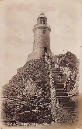 England Corbiere Leuchtturm Trikot Vintage Postkarte