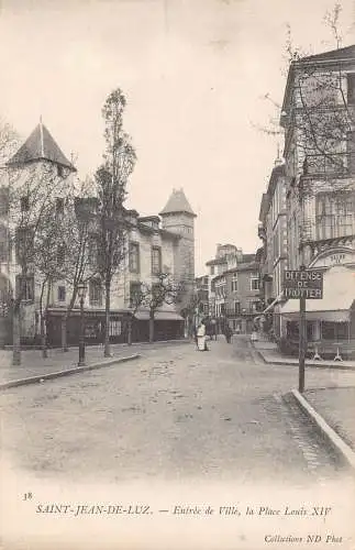 Frankreich Saint Jean de Luz Entree de Ville Place Louis XVI Vintage Postkarte