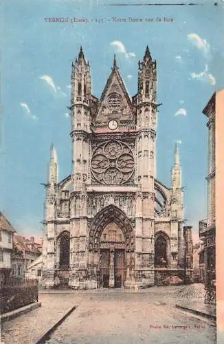 Frankreich Vernon Notre Dame Vue de face Vintage Postkarte