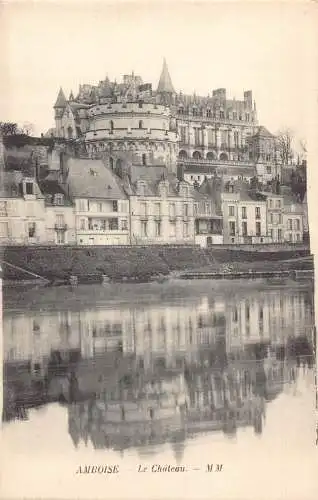 Frankreich Schloss Amboise Vintage Postkarte
